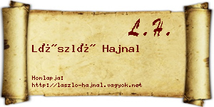 László Hajnal névjegykártya