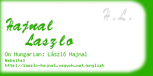 hajnal laszlo business card